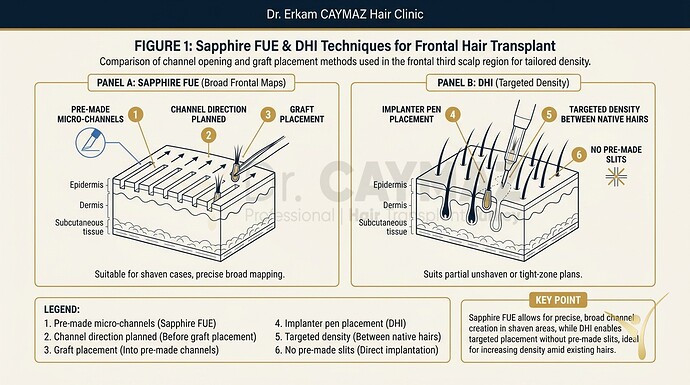 frontal-hair-transplant-technique-sapphire-fue-and-dhi-in-the-fr-infographic
